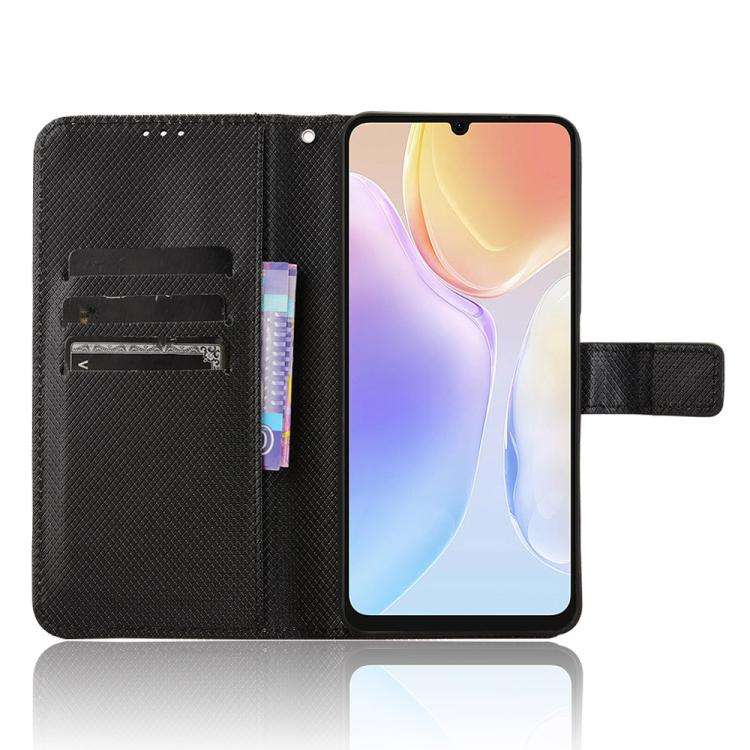 For Ulefone Note 20 Pro Diamond Texture Leather Phone Case(Black)