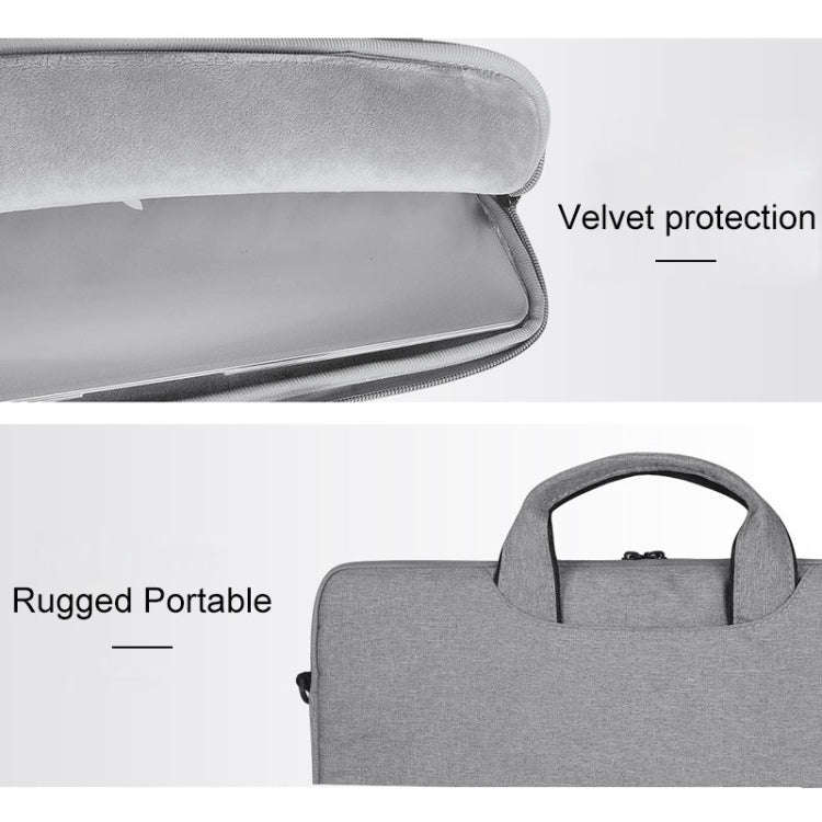 For 14.1 inch ST01S Waterproof Oxford Laptop Diagonal Shoulder Handbag(Black)