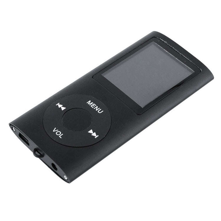 1.8 inch TFT Screen Metal MP4 Player With Earphone+Cable(Black)