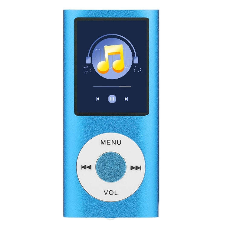 1.8 inch TFT Screen Metal MP4 Player With Earphone+Cable(Blue)