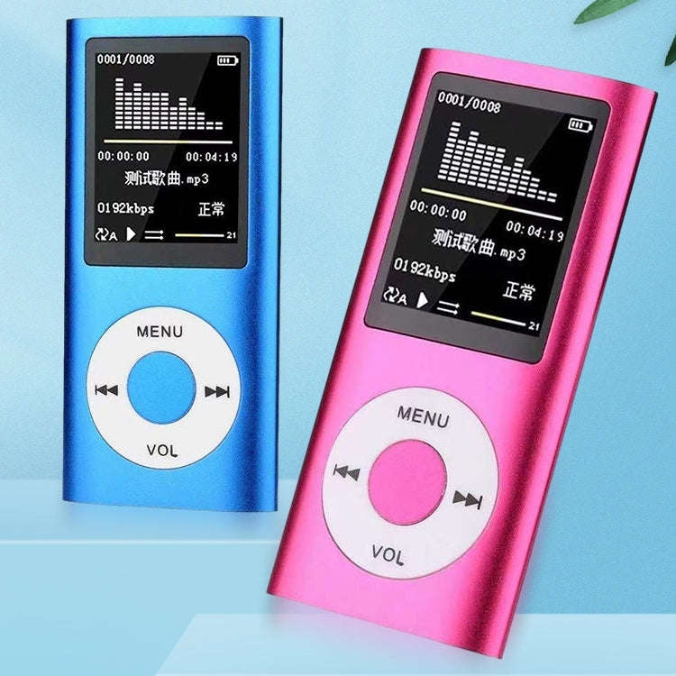 1.8 inch TFT Screen Metal MP4 Player With Earphone+Cable(Blue)