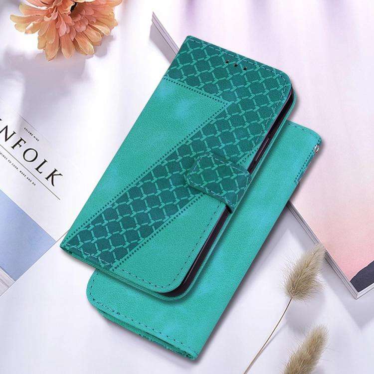 For Huawei nova 14 Ultra Seven-shaped Embossed Leather Phone Case(Green)
