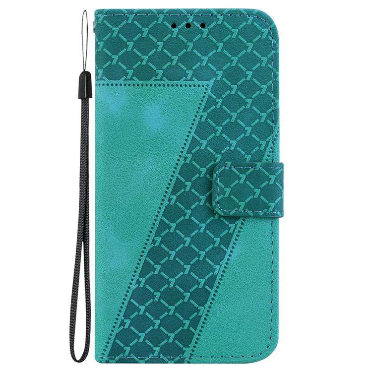 For Huawei nova 14 Ultra Seven-shaped Embossed Leather Phone Case(Green)