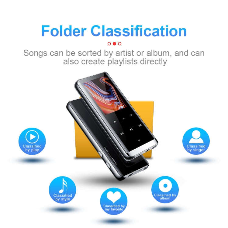 JNN M13 1.8 Inch LCD Screen Touch HiFi MP3 Player, Memory:16GB(With Bluetooth)