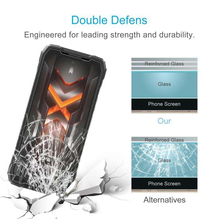 For Blackview ROCK 5 10pcs 0.26mm 9H 2.5D Tempered Glass Film