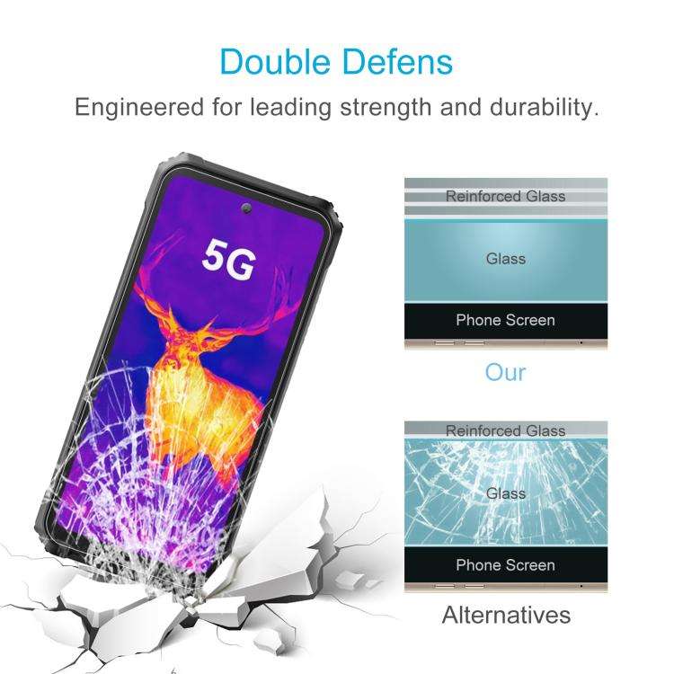 For Blackview BL9000 Pro 50pcs 0.26mm 9H 2.5D Tempered Glass Film