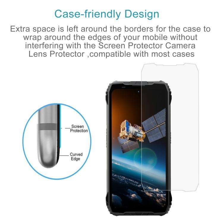For Blackview Rock 2 Pro 50pcs 0.26mm 9H 2.5D Tempered Glass Film