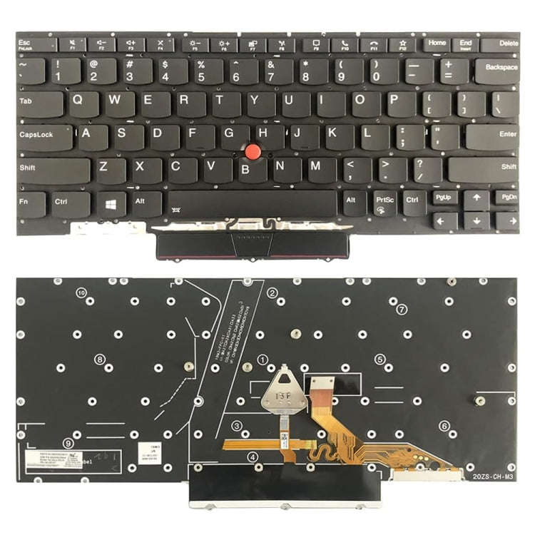 For Lenovo ThinkPad X1 Nano US Version Backlight Laptop Keyboard