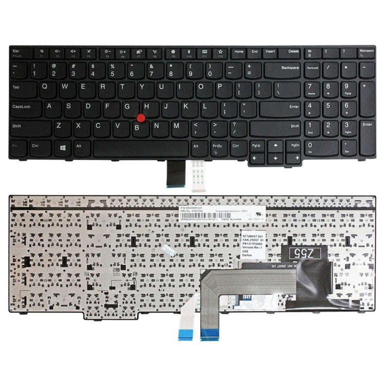 For Lenovo IBM ThinkPad E570 E575 US Version Laptop Keyboard