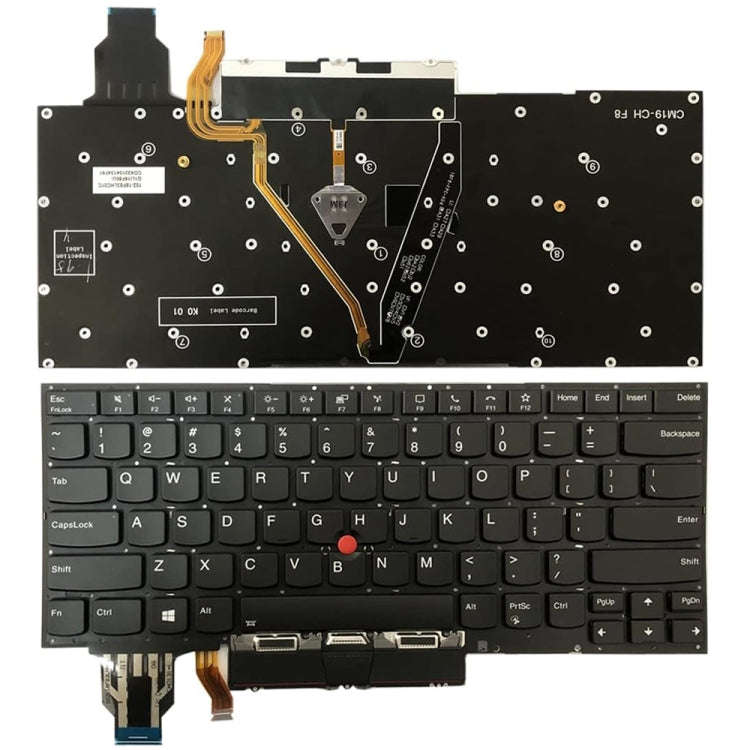 For Lenovo ThinkPad 2019 2020 X1 Carbon US Version Backlight Laptop Keyboard