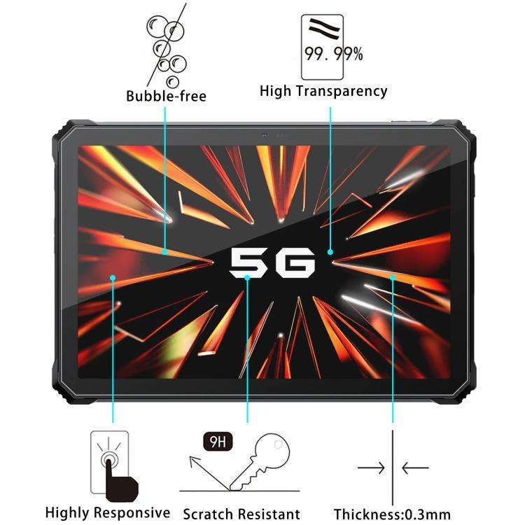 For Blackview Active 12 Pro 11 9H 0.3mm Explosion-proof Tempered Glass Film