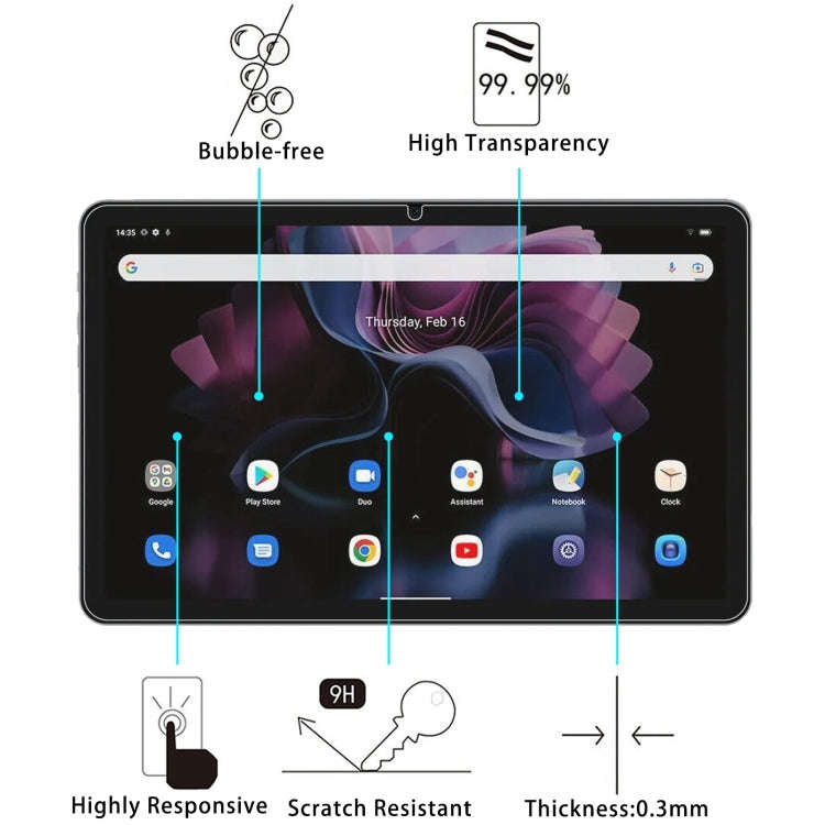 For Blackview Tab 16 Pro 25pcs 9H 0.3mm Explosion-proof Tempered Glass Film