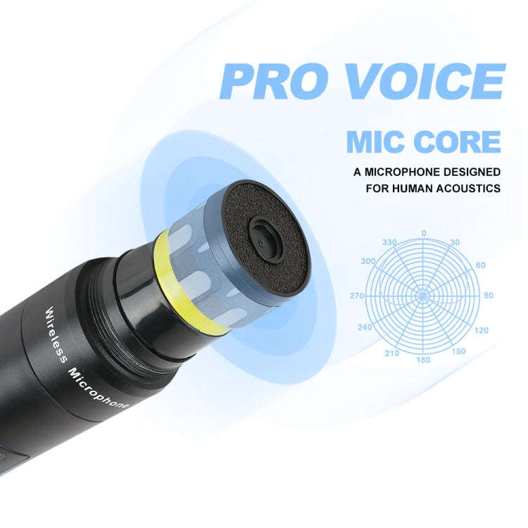 XTUGA A140-B Wireless Microphone System 4 BodyPack Headset Lavalier Microphone(EU Plug)