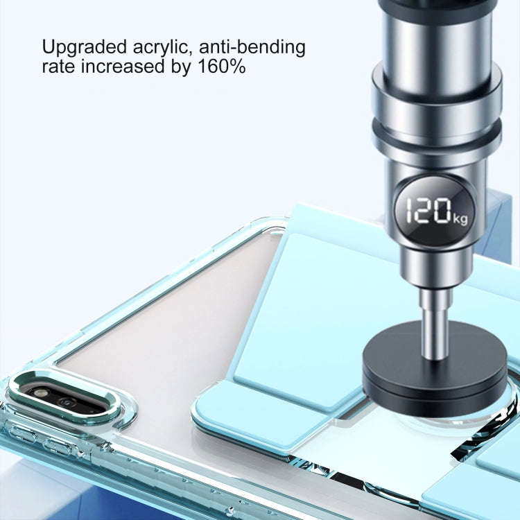 For Huawei MatePad 10.4 Clear 360 Rotation Stand Smart Leather Tablet Case(White)