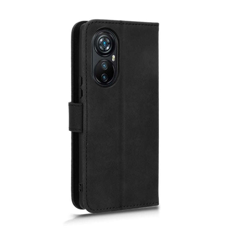 For Blackview A200 Pro Skin Feel Magnetic Flip Leather Phone Case(Black)