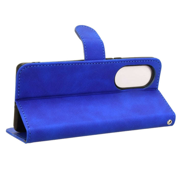 For Blackview A200 Pro Skin Feel Magnetic Flip Leather Phone Case(Blue)