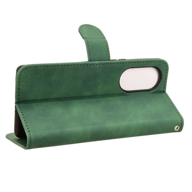 For Blackview A200 Pro Skin Feel Magnetic Flip Leather Phone Case(Green)
