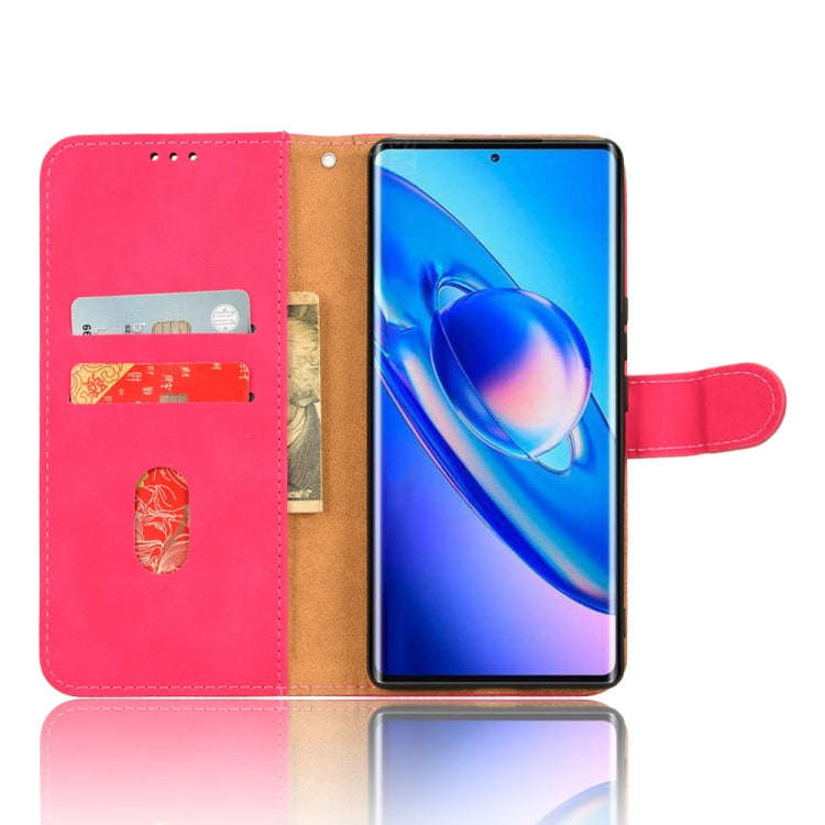 For Blackview A200 Pro Skin Feel Magnetic Flip Leather Phone Case(Rose Red)