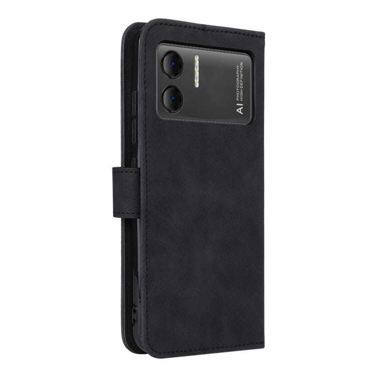 For Doogee X98 / X98 Pro Skin Feel Magnetic Flip Leather Phone Case(Black)