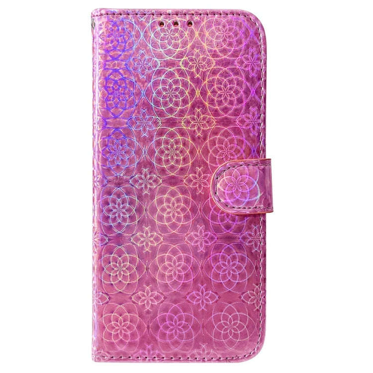 For Honor X60i Colorful Magnetic Buckle Leather Phone Case(Pink)