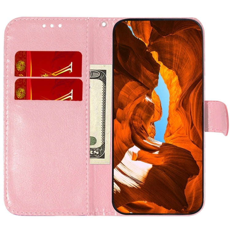 For Honor X60i Colorful Magnetic Buckle Leather Phone Case(Pink)