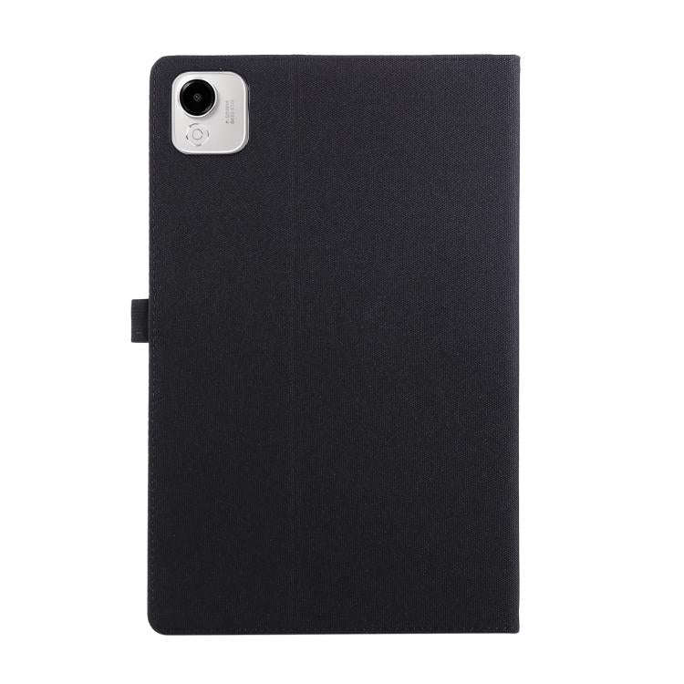 For Honor Pad X9a Fabric Texture Horizontal Flip Leather Tablet Case(Black)