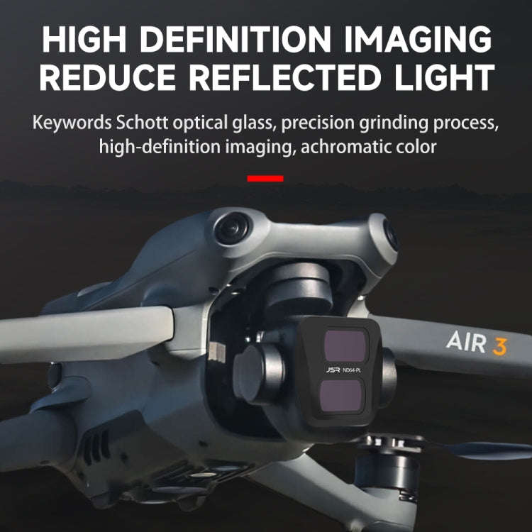 For DJI Air 3 JSR KB Series Drone Lens Filter, Filter:ND32PL