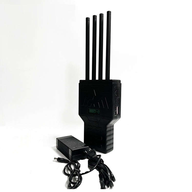 JAX-121P-4 30W Handheld Remote Control Signal Jammer(Black)