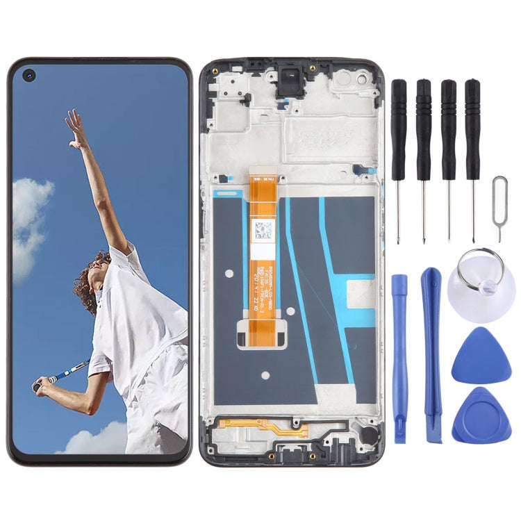 For OPPO A52 4G OEM LCD Screen Digitizer Full Assembly with Frame