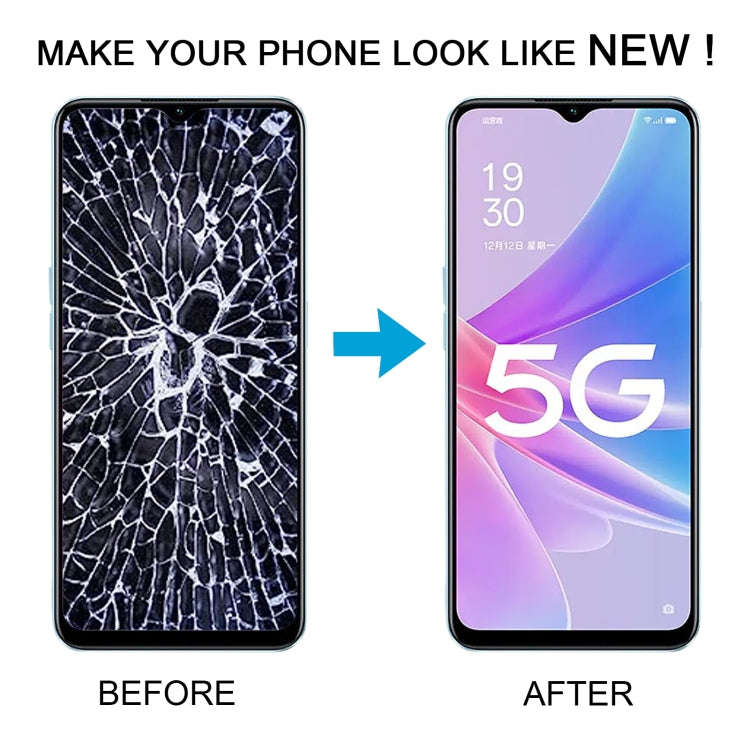 For OPPO A58x 5G OEM LCD Screen Digitizer Full Assembly with Frame