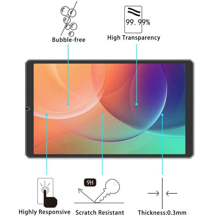 For Ulefone Tab A9 Pro Kids 8.7 2pcs 9H 0.3mm Explosion-proof Tempered Glass Film
