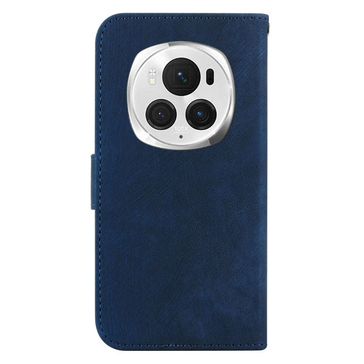For Honor Magic6 Pro Little Tiger Embossed Leather Phone Case(Dark Blue)