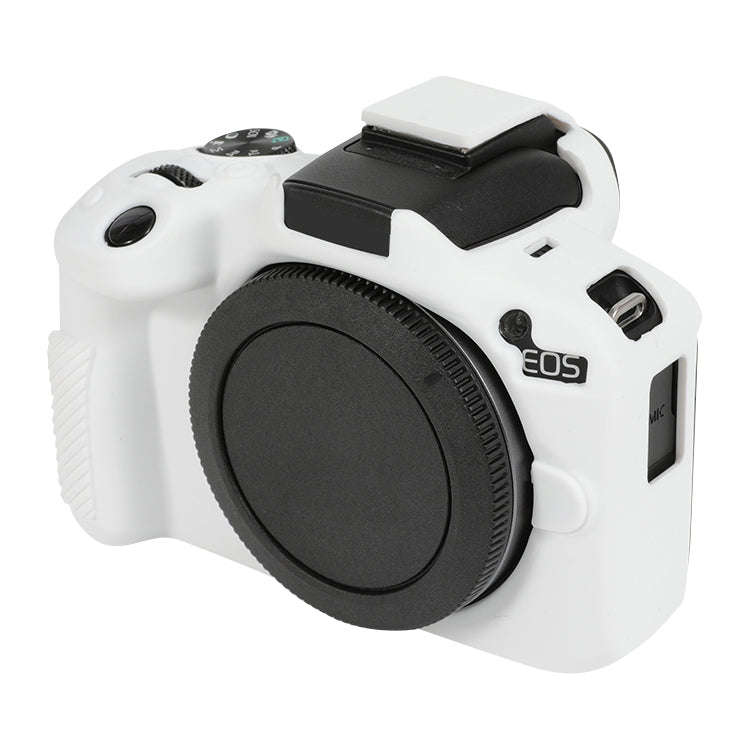 For Canon EOS R50 Soft Silicone Protective Case(White)