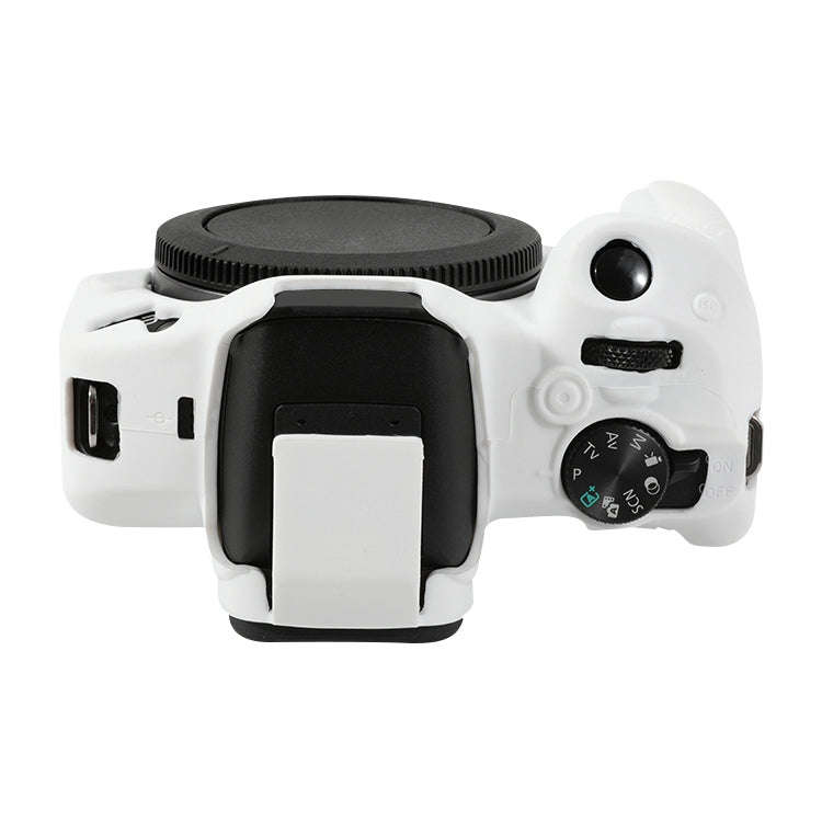 For Canon EOS R50 Soft Silicone Protective Case(White)