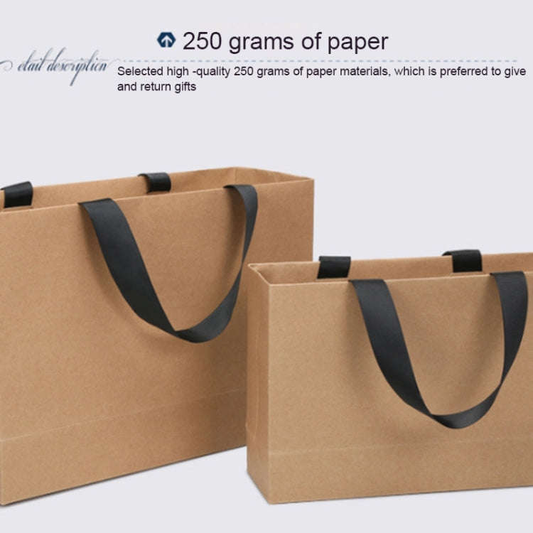 Buff Shopping Kraft Paper Bag Handbag, Size:S