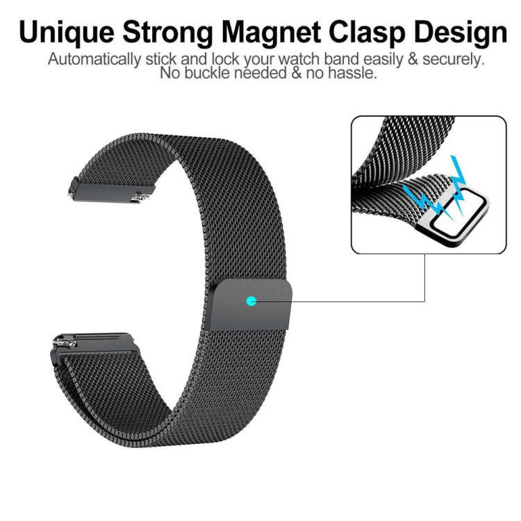 For Fitbit Versa 2 / Fitbit Versa / Fitbit Versa Lite Milanese Watch Band,, Large Size: 2.3x25.8c...