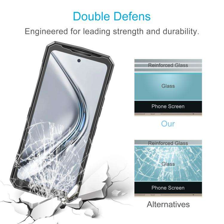 For DOOGEE N60 Pro 10pcs 0.26mm 9H 2.5D Tempered Glass Film