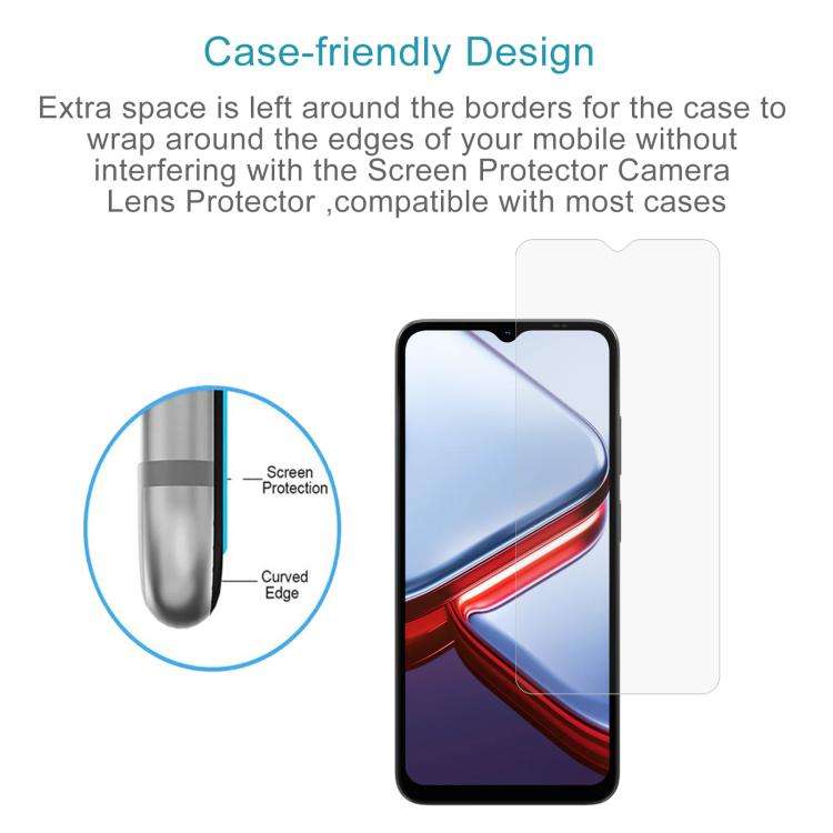 For DOOGEE Note 56X Pro 10pcs 0.26mm 9H 2.5D Tempered Glass Film