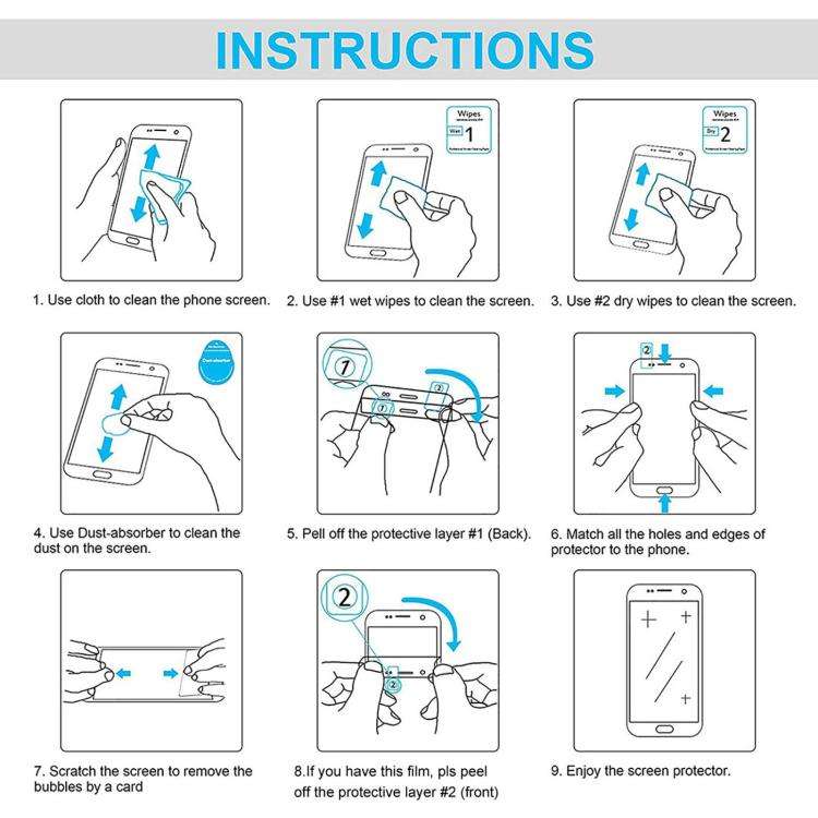 For DOOGEE Note 58 Pro 50pcs 0.26mm 9H 2.5D Tempered Glass Film