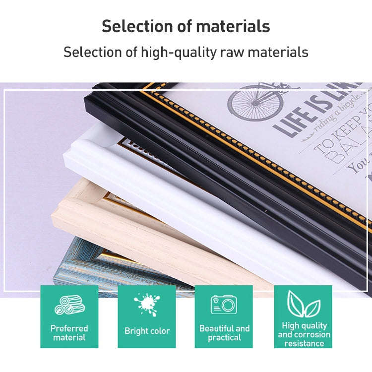 Creative Table Setting Simple Retro Wedding Studio Photo Wall Frame 7 inch White