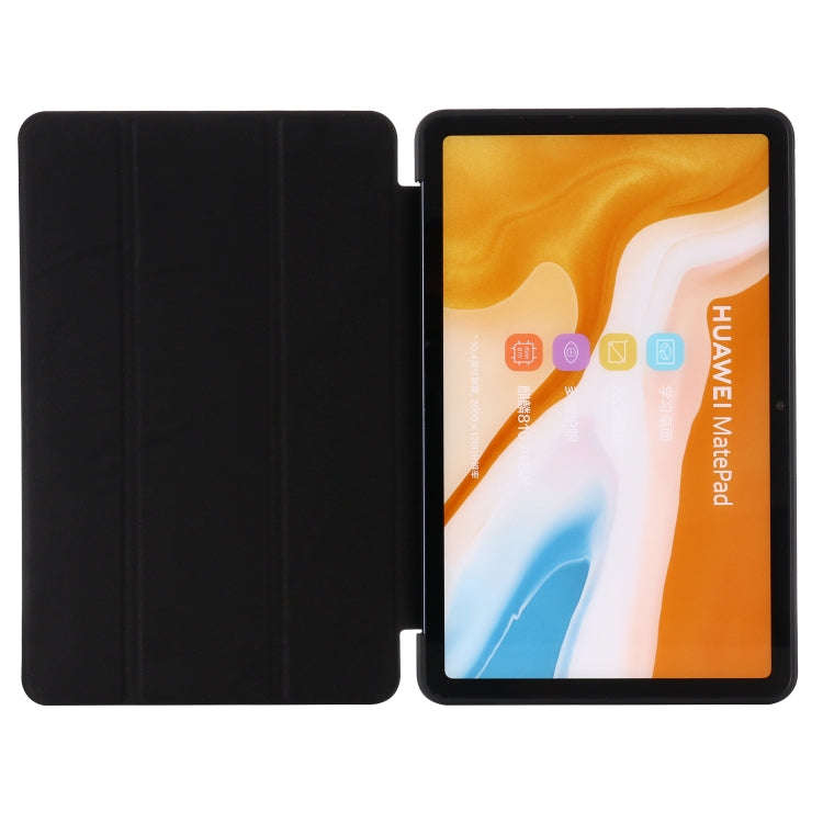 For Huawei Matepad 10.4 GEBEI Shockproof Horizontal Flip Leather Case with Three-folding Holder(B...