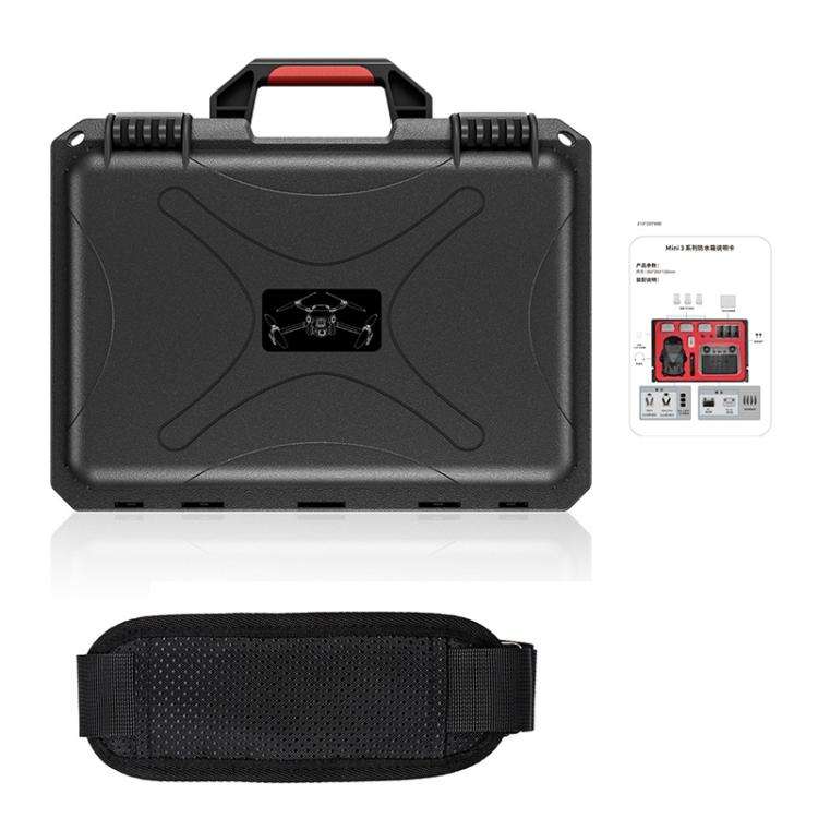 For DJI Mini 4 Pro STARTRC Drone Kit Waterproof ABS Suitcase Storage Box(Black Red)