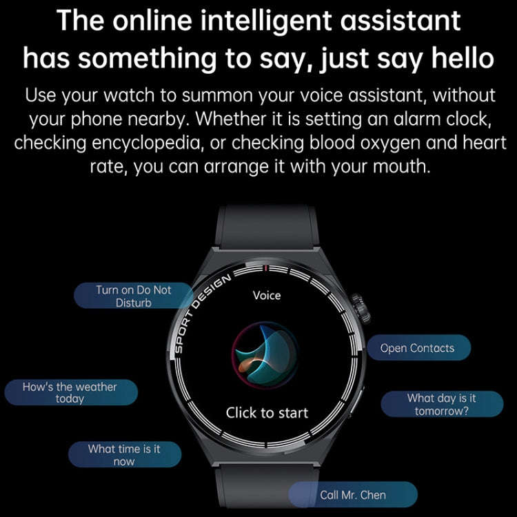 HDT MAX 1.60 inch Silver Dial Silicone Band IP68 Waterproof Smart Watch Support Bluetooth Call(Bl...