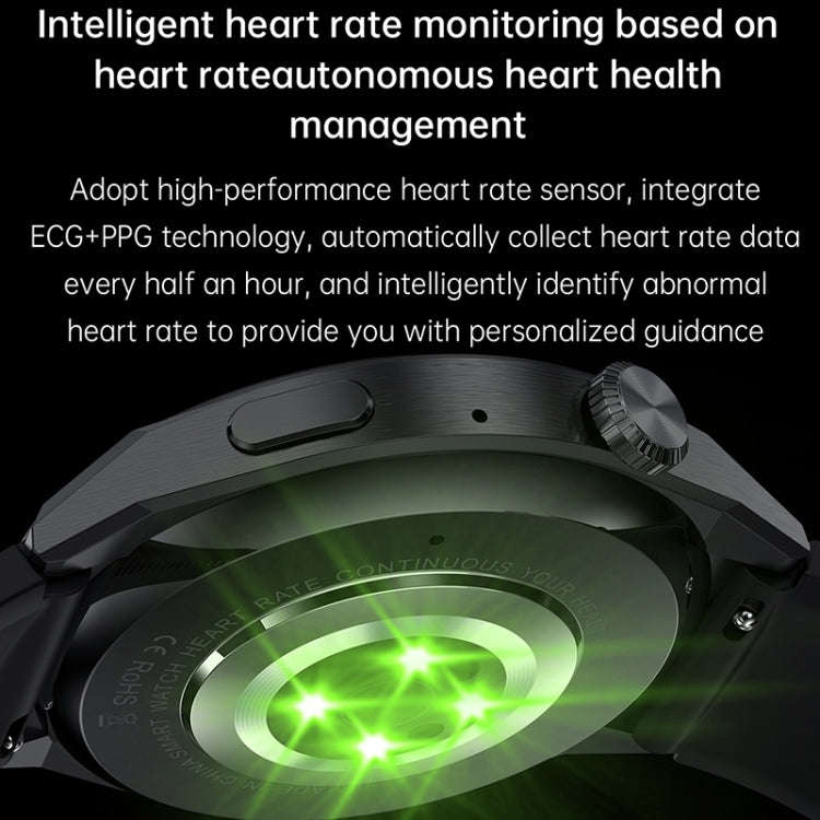 HDT MAX 1.60 inch Silver Dial Silicone Band IP68 Waterproof Smart Watch Support Bluetooth Call(Bl...