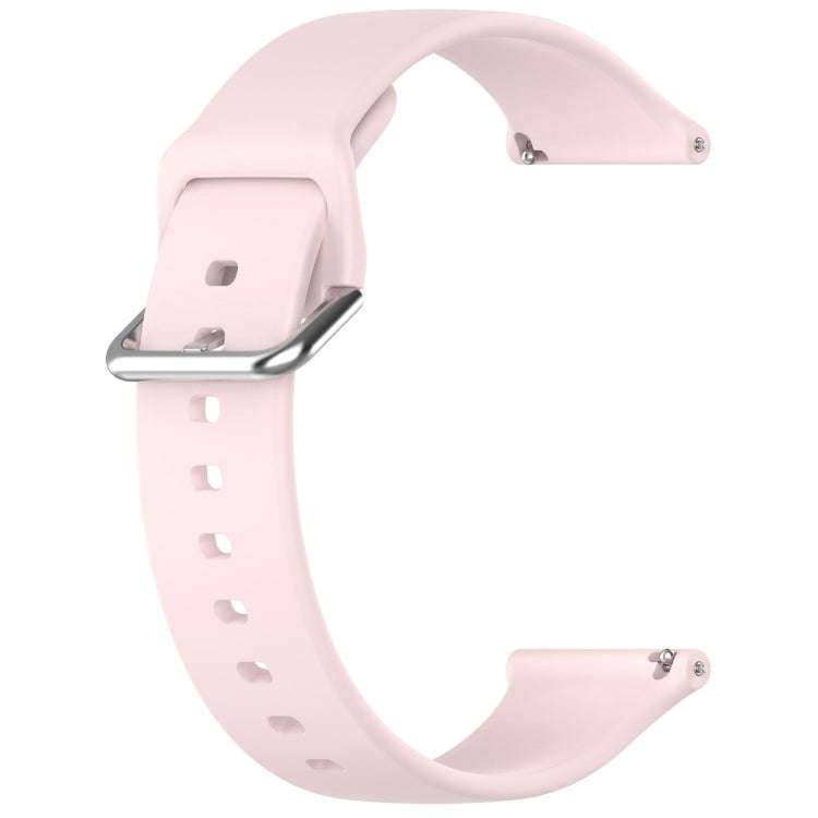 24mm Universal Small Waist Silicone Watch Band(Light Pink)