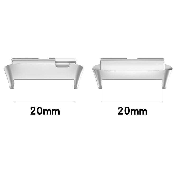 For Redmi Watch 3 Lite / Watch 3 Active 1 Pair Metal Watch Band Connector(Black)