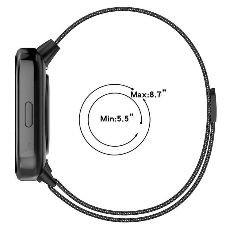 For Redmi Watch 3 Lite / Watch 3 Active Milan Metal Watch Band(Space Grey)