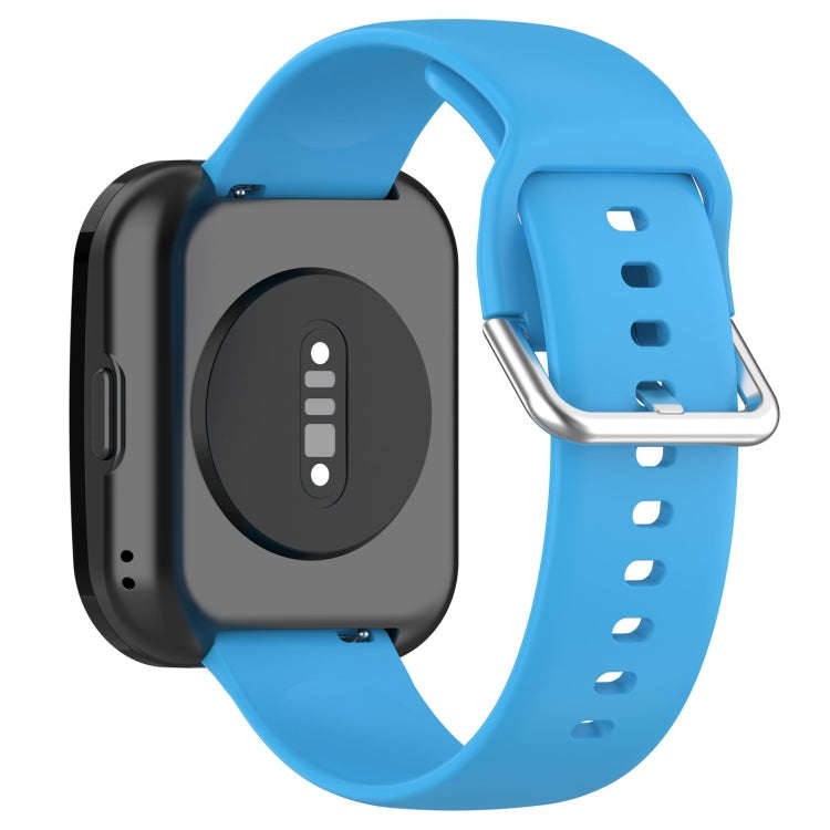 For Amazfit Bip 5 Silicone Watch Band, Size:S Size(Sky Blue)