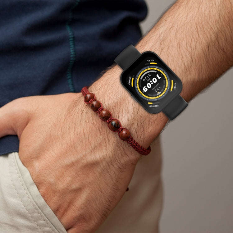 For Amazfit Bip 5 Silicone Watch Band, Size:L Size(Rock Blue)