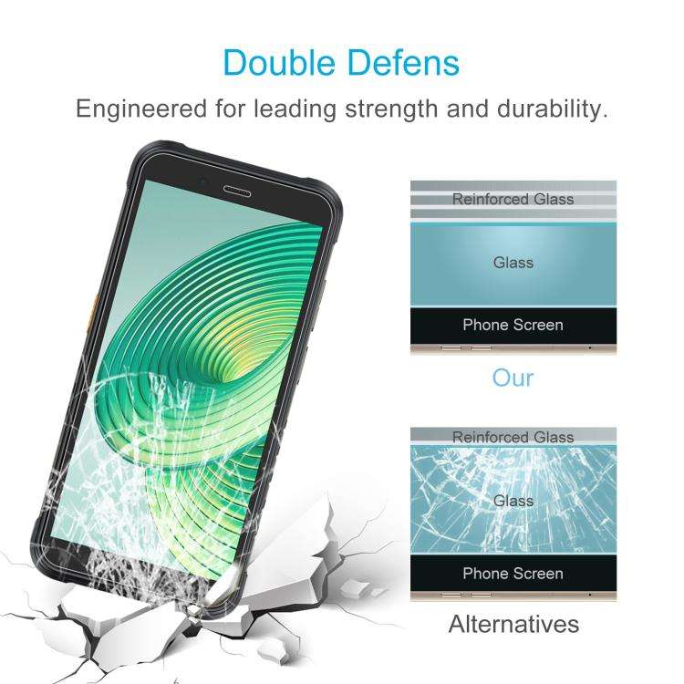 For Ulefone RugKing 2 Pro 50pcs 0.26mm 9H 2.5D Tempered Glass Film